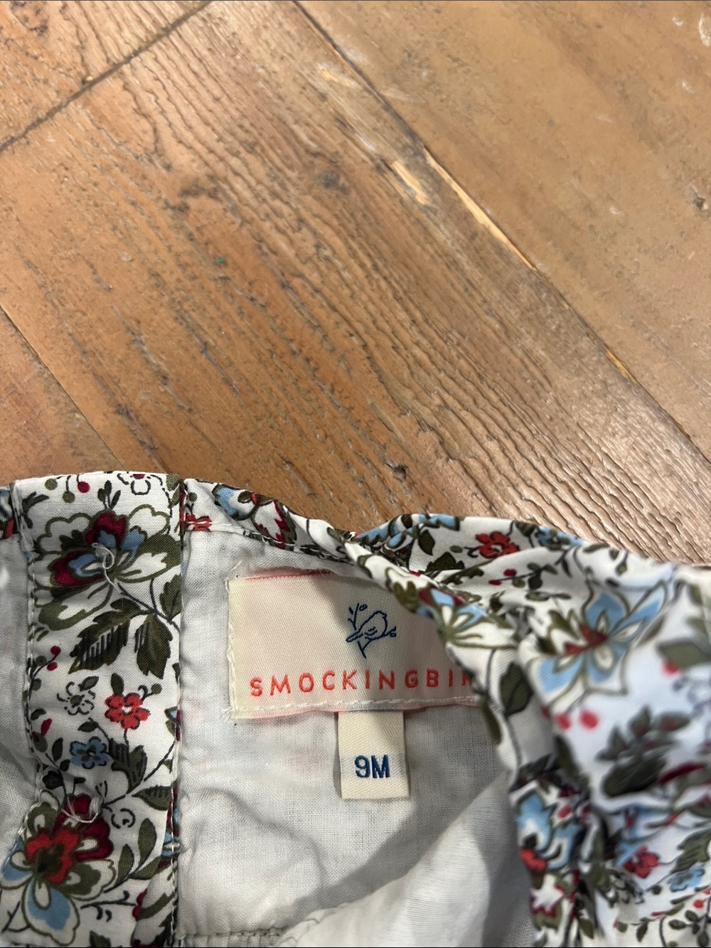 Smockingbird fall floral long sleeve ruffled bubble romper 9 months - Picture 4 of 7